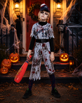 Kids zombie baseball player costume