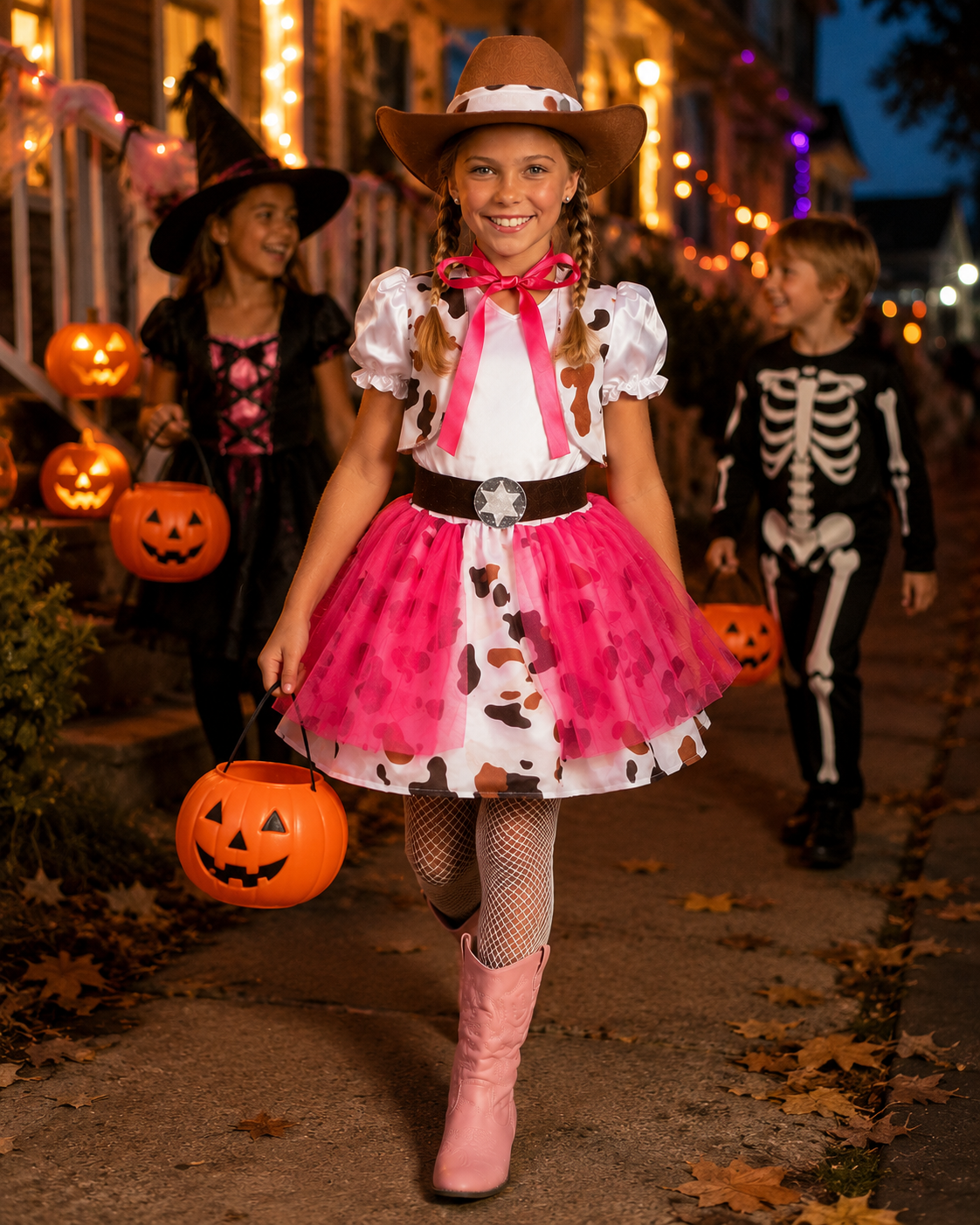 Kids cowgirl costume outfit detail