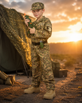 Kids Military Soldier Costume Set with Accessories