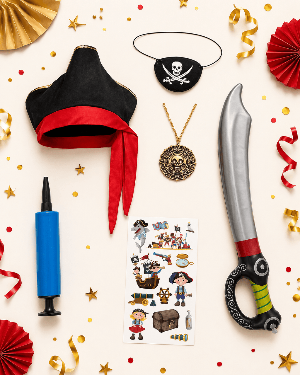 Kids pirate costume accessories