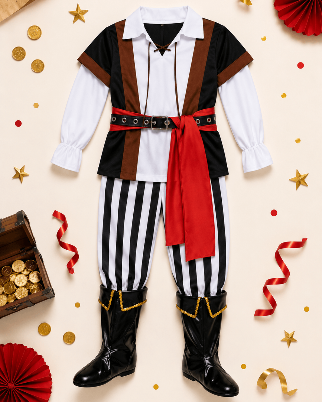 Kids pirate costume with inflatable sword