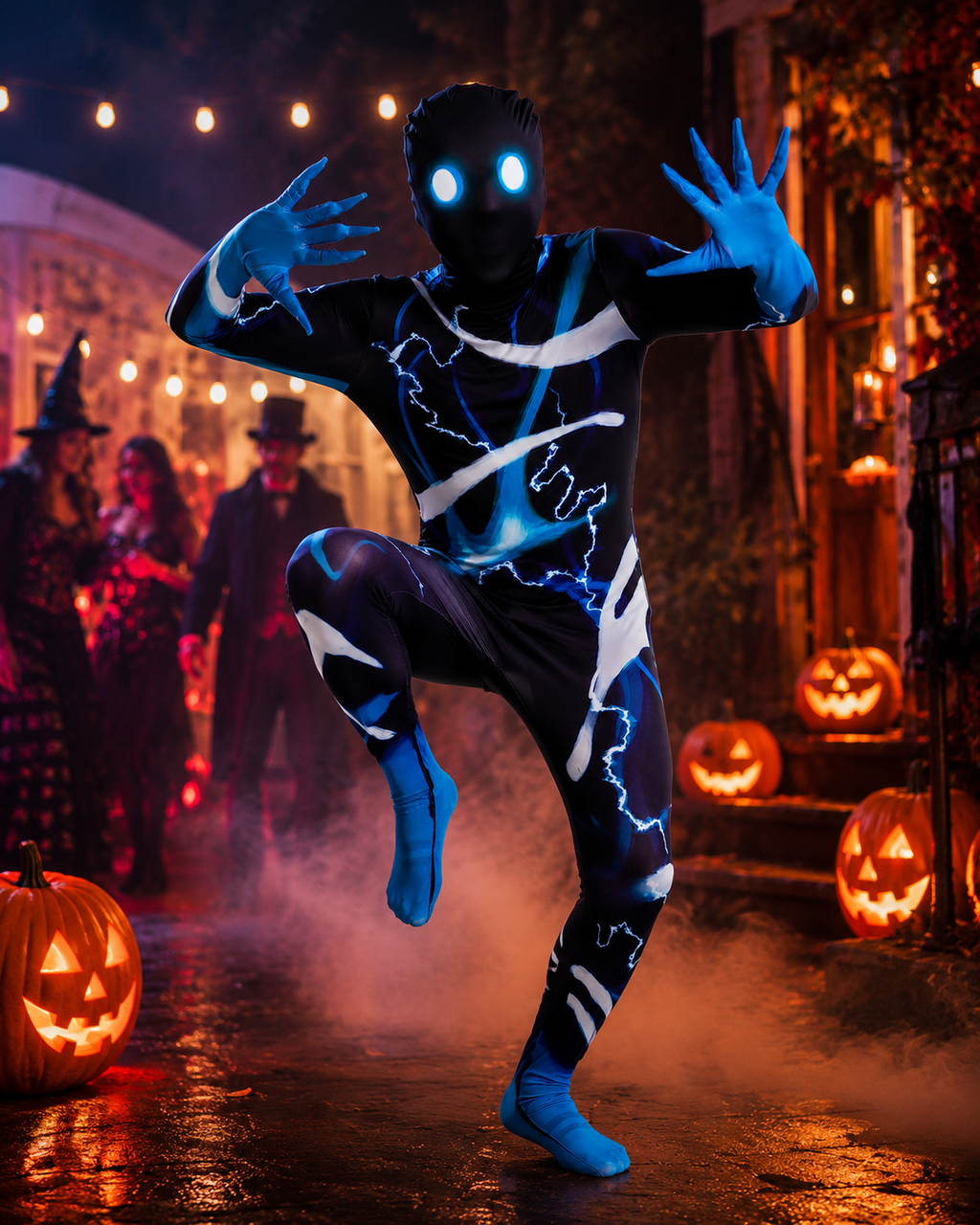 Kids shadow monster jumpsuit costume
