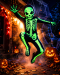 Kids skeleton costume bodysuit