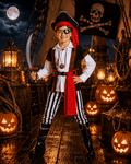 Kids pirate costume set with hat and eye patch